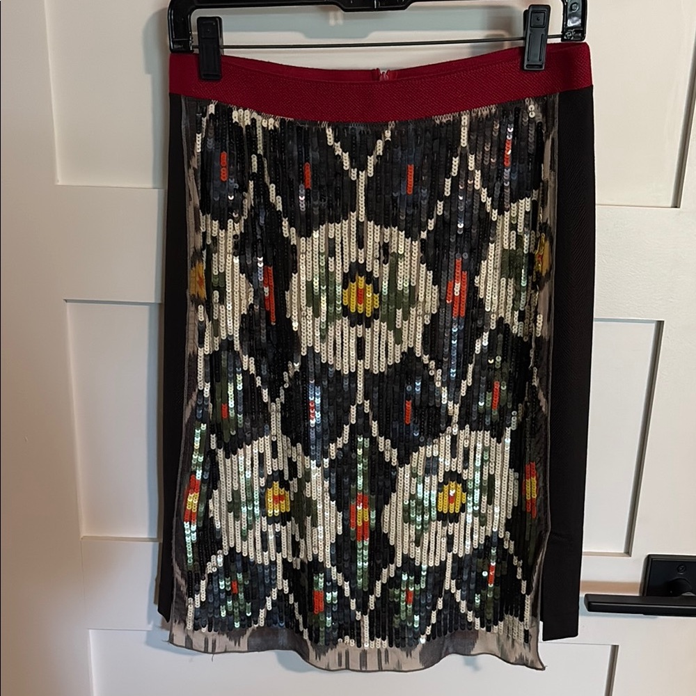 EUC Gorgeous Maliparmi Red and Black Skirt